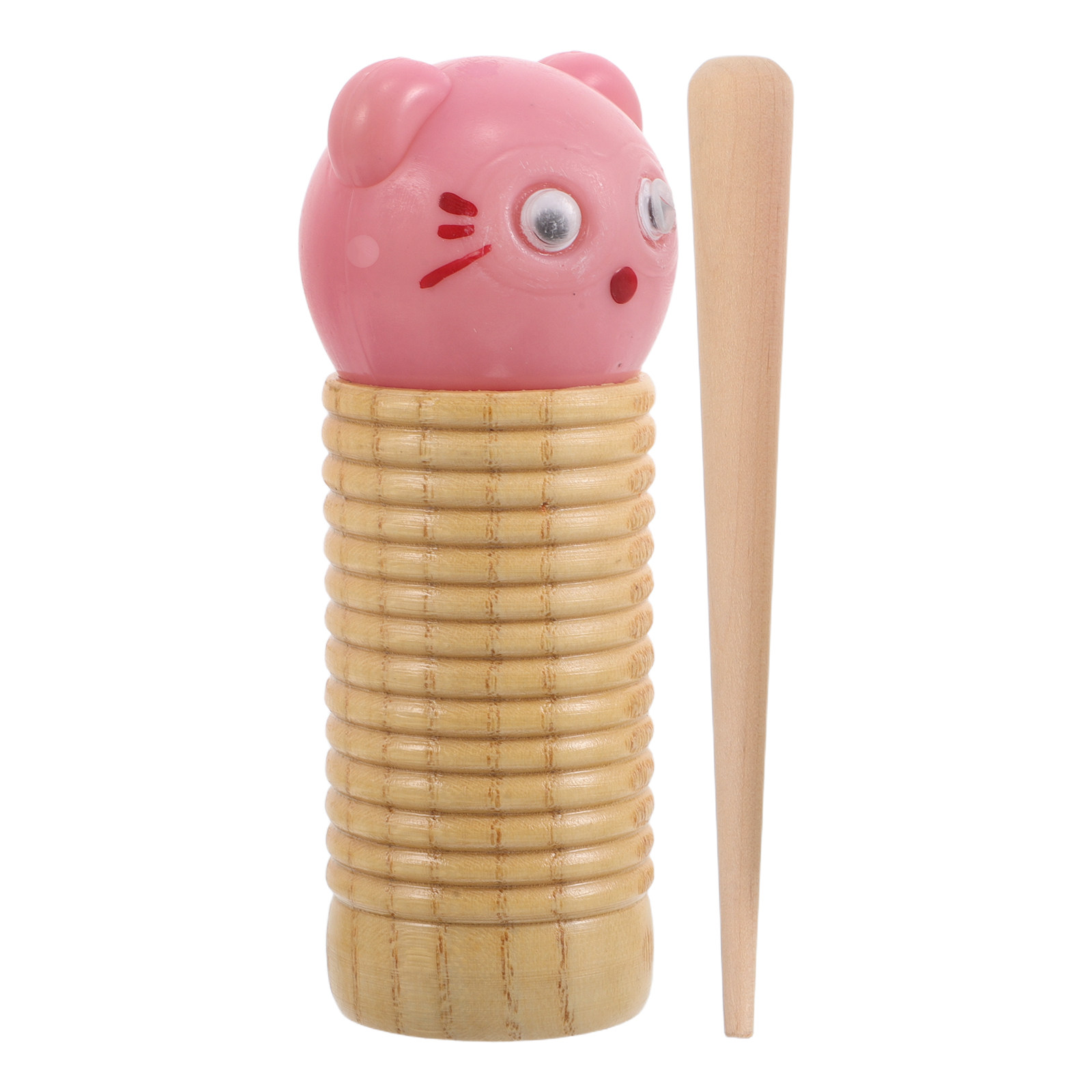 Guiro Scraper Instrument - 1Set Wooden Guiro Scraper Percussion Instrument