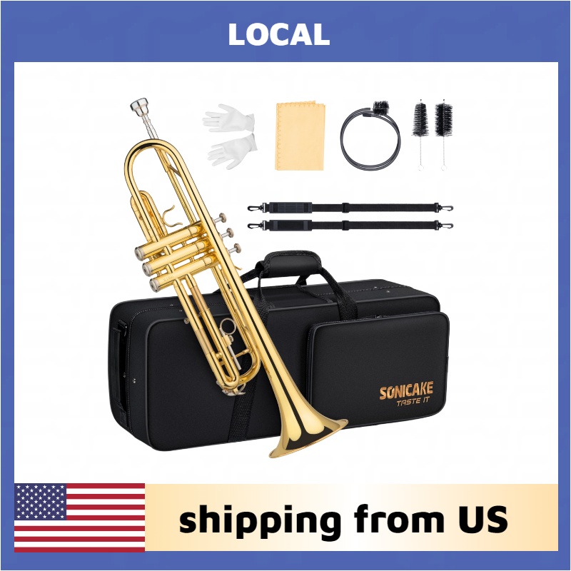 Musical Instrument Band - SONICAKE Local Bb Trumpet Brass body