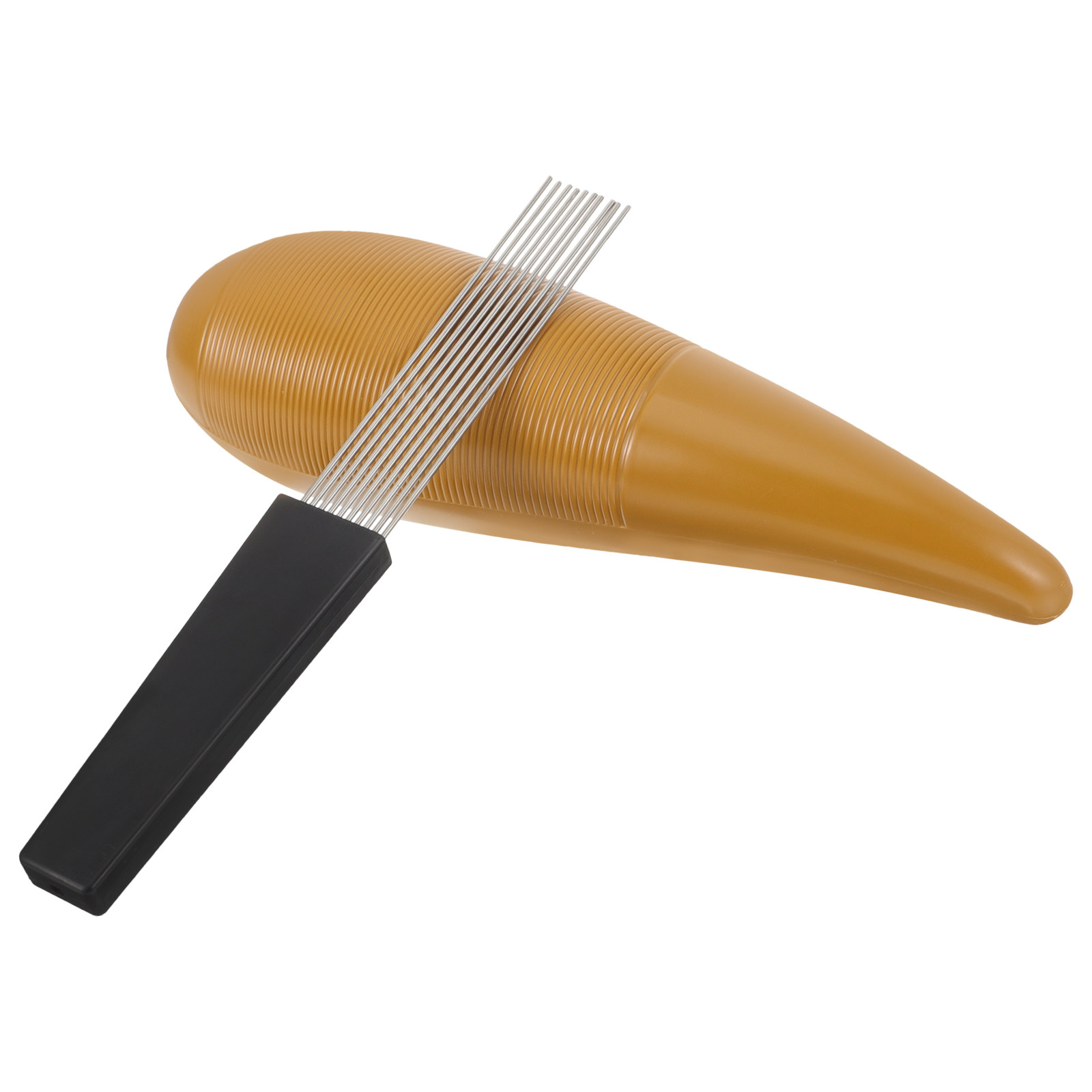 Guiro Scraper Instrument - 1Set Cylinder Guiro Percussion Instrument Wood