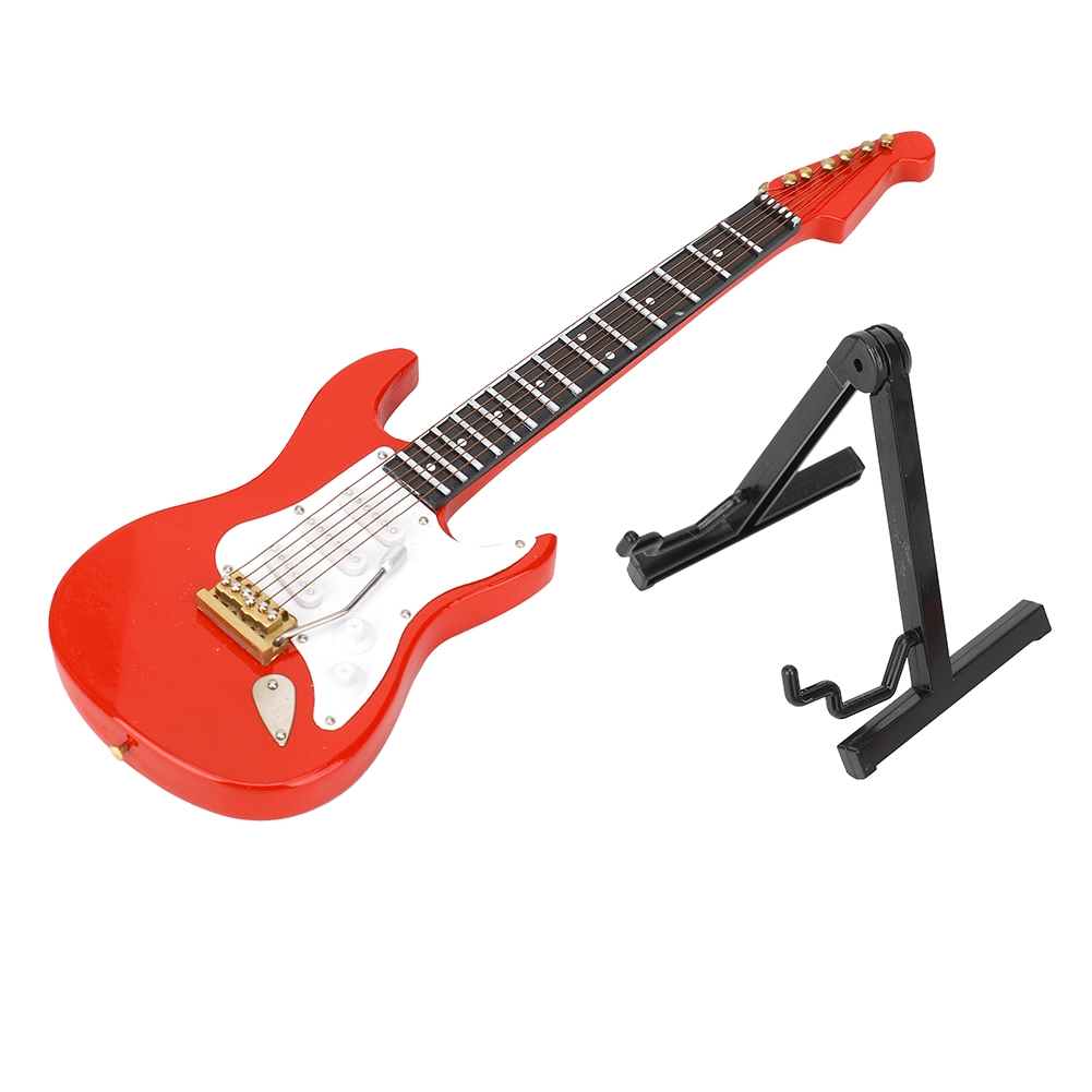 Miniature Red Electric Guitar  - Musical Instrument Guitar บทวิจารณ์และราคา
