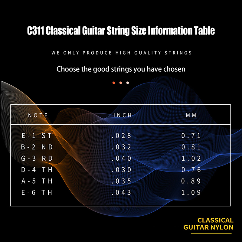Classical Guitar Strings C311  - Musical Instrument With Strings บทวิจารณ์และราคา