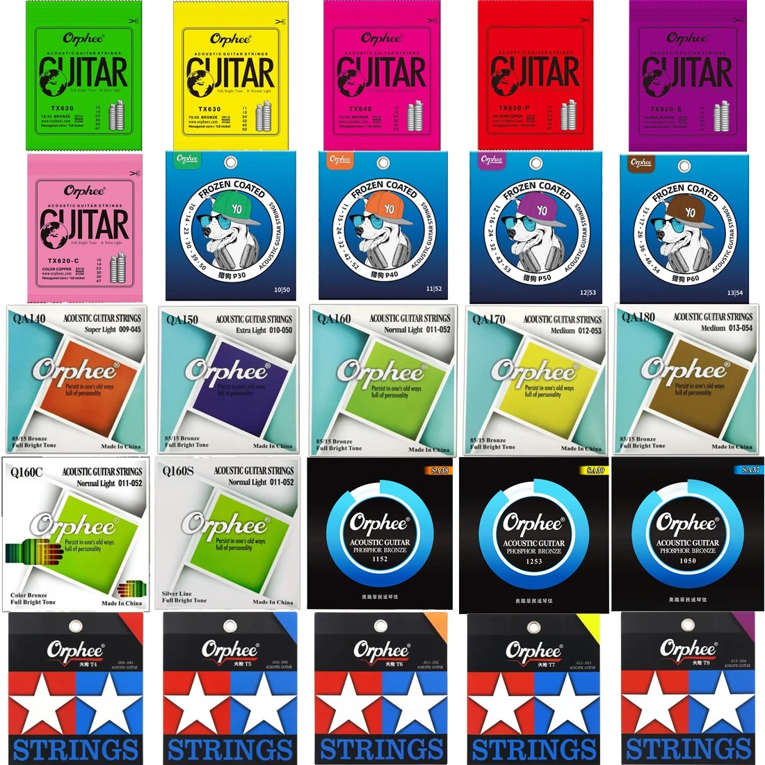 Orphee Acoustic Guitar Strings - Musical Instrument With Strings บทวิจารณ์และราคา