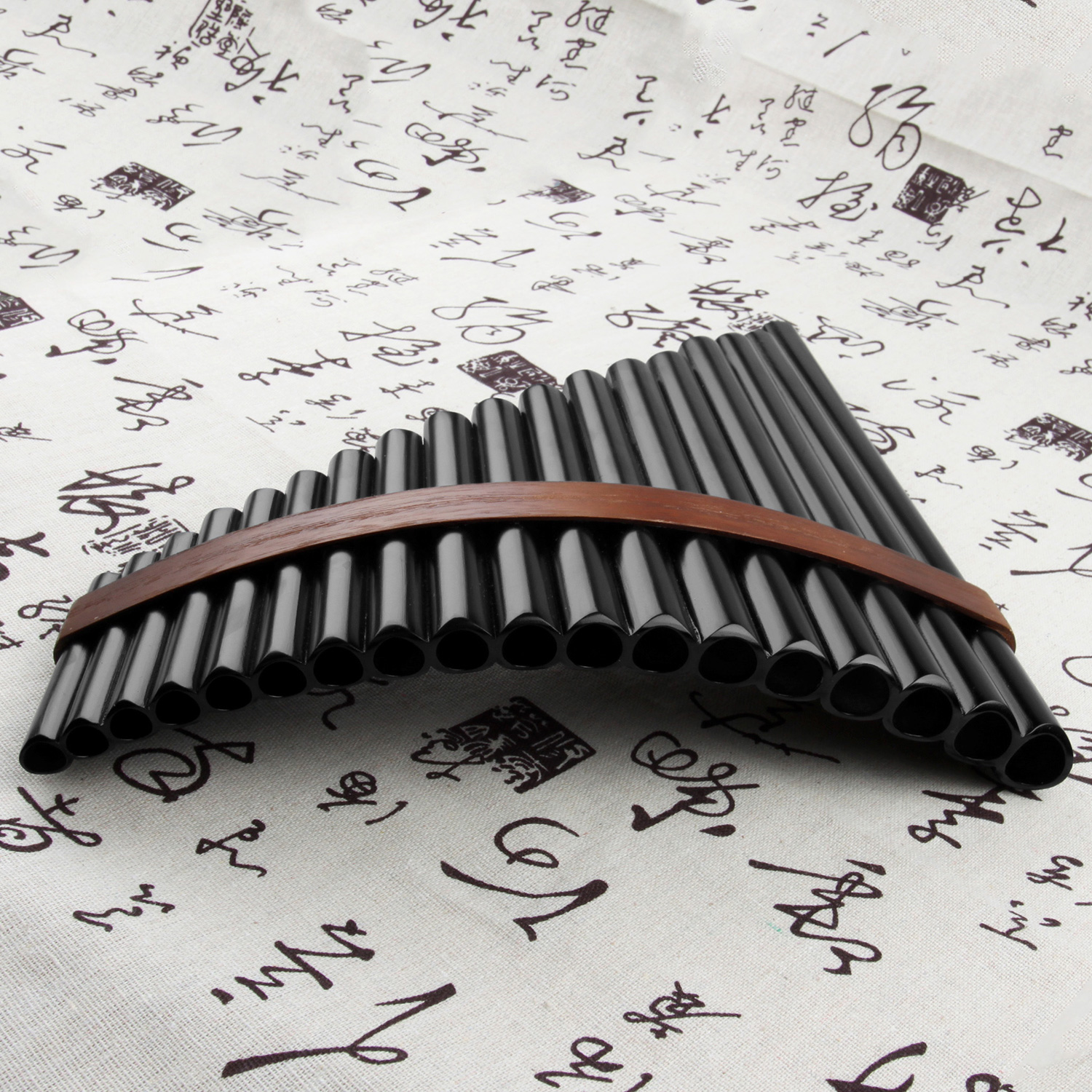 18 Pipes BrownPan Flute F Key  - Musical Instrument Pipe บทวิจารณ์และราคา