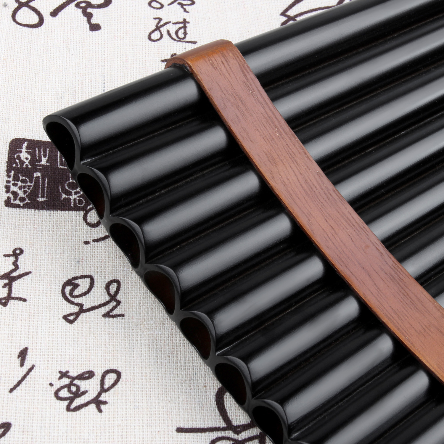 18 Pipes BrownPan Flute F Key  - Musical Instrument Pipe บทวิจารณ์และราคา