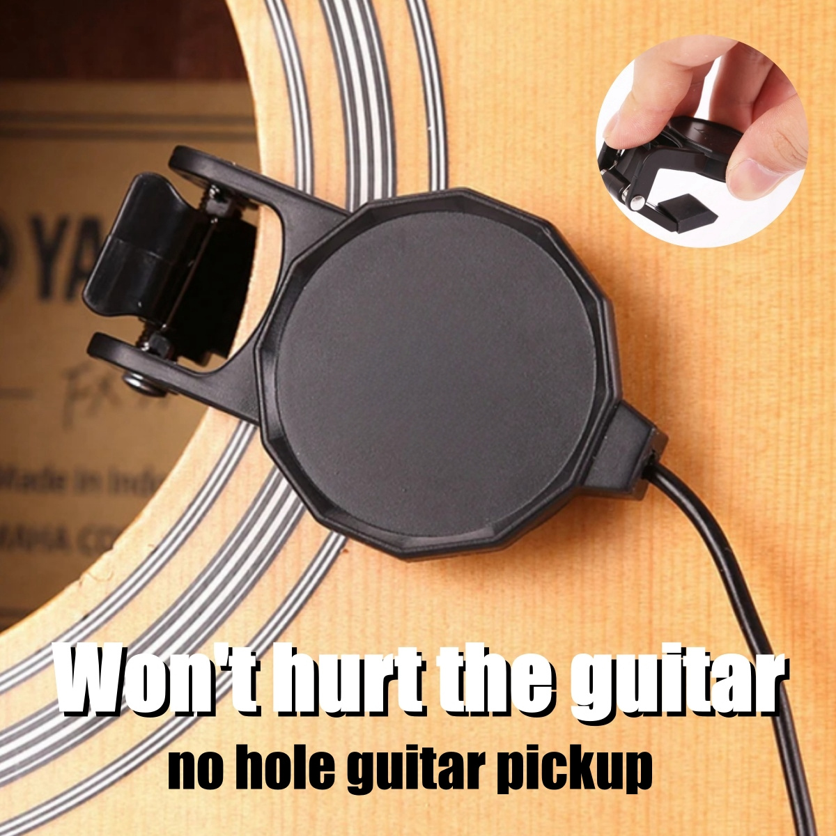 Audio Jack Clip On Pickup for  - Musical Instrument Guitar บทวิจารณ์และราคา