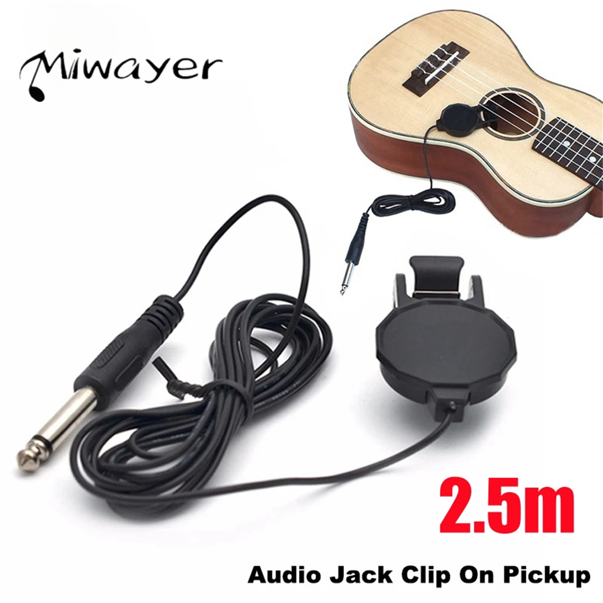 Audio Jack Clip On Pickup for  - Musical Instrument Guitar บทวิจารณ์และราคา