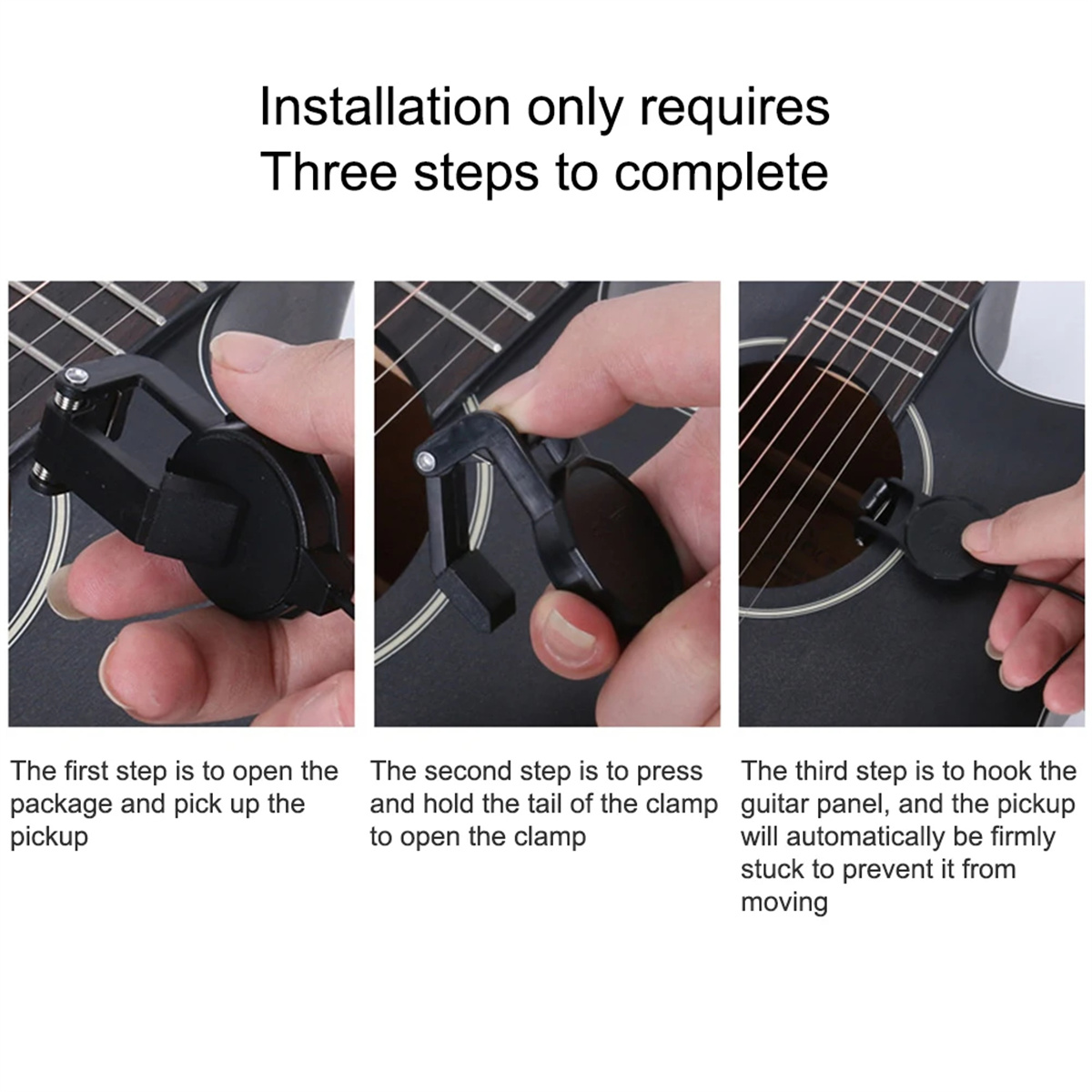 Audio Jack Clip On Pickup for  - Musical Instrument Guitar บทวิจารณ์และราคา