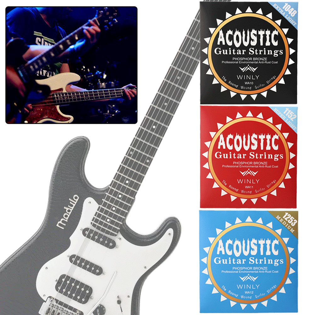 Phosphor Bronze Strings Steel  - Musical Instrument With Strings บทวิจารณ์และราคา