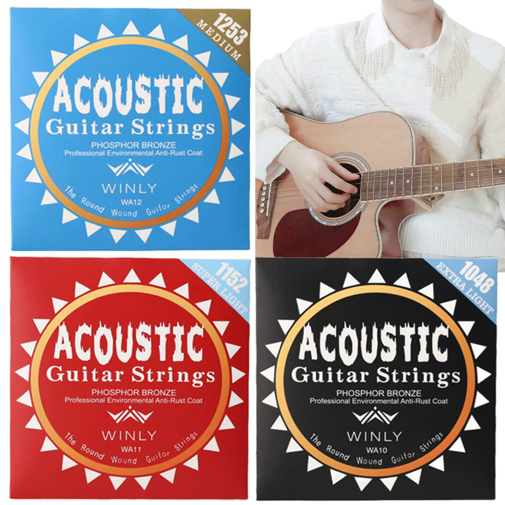Phosphor Bronze Strings Steel  - Musical Instrument With Strings บทวิจารณ์และราคา