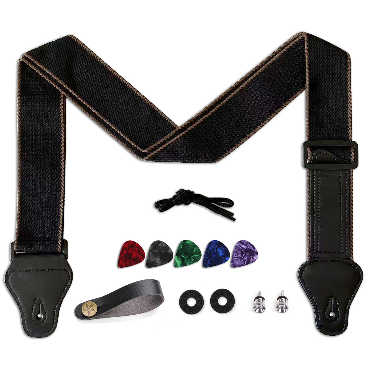 11Pcs Guitar Strap for Acousti - Musical Instrument Band บทวิจารณ์และราคา