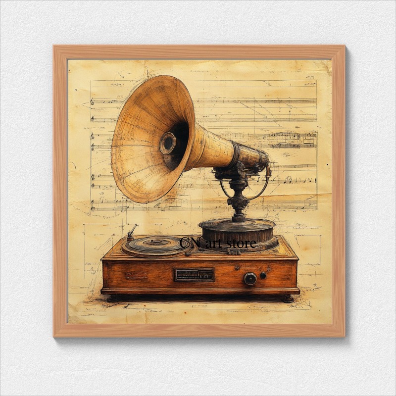 Retro Antique Music Instrument - Musical Instrument Images บทวิจารณ์และราคา