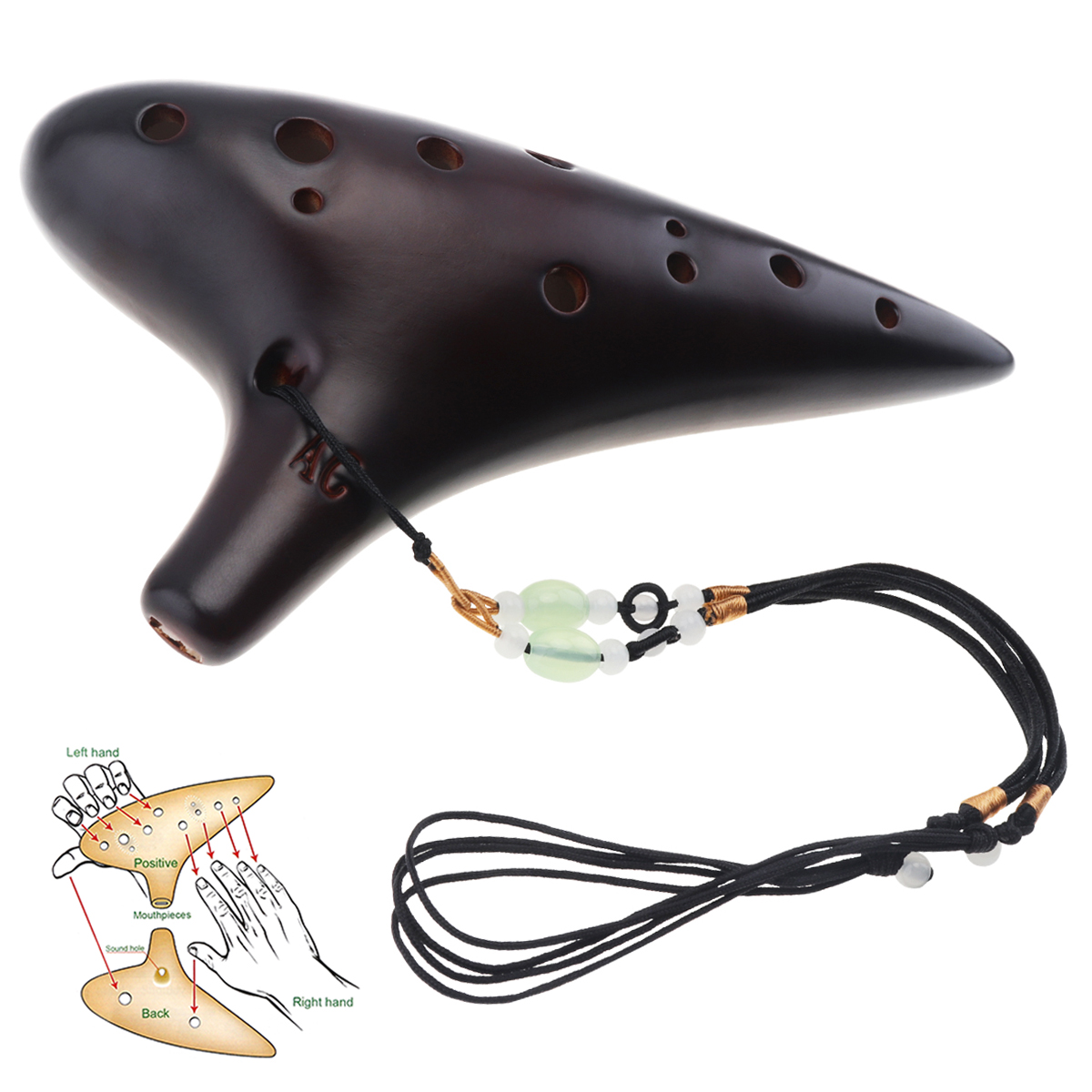 12 Holes Ocarina Zelda Alto To - Musical Instrument Zelda บทวิจารณ์และราคา
