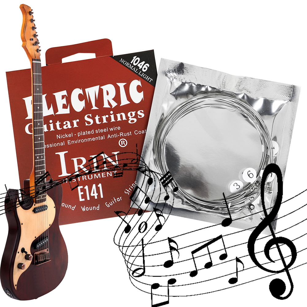 Electric Guitar Strings Set Ni - Musical Instrument With Strings บทวิจารณ์และราคา