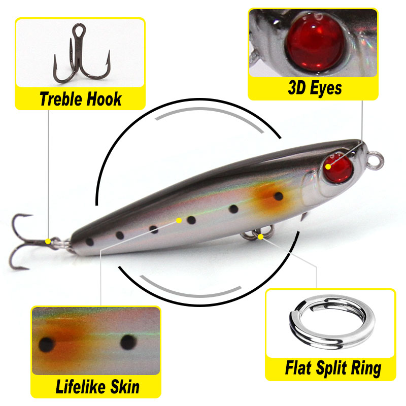 TacklePRO PE05 Pencil lure sti - Rain Stick Percussion บทวิจารณ์และราคา