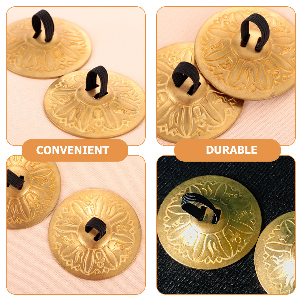 1Pair Small Finger Cymbals Cop - Musical Instrument Band บทวิจารณ์และราคา