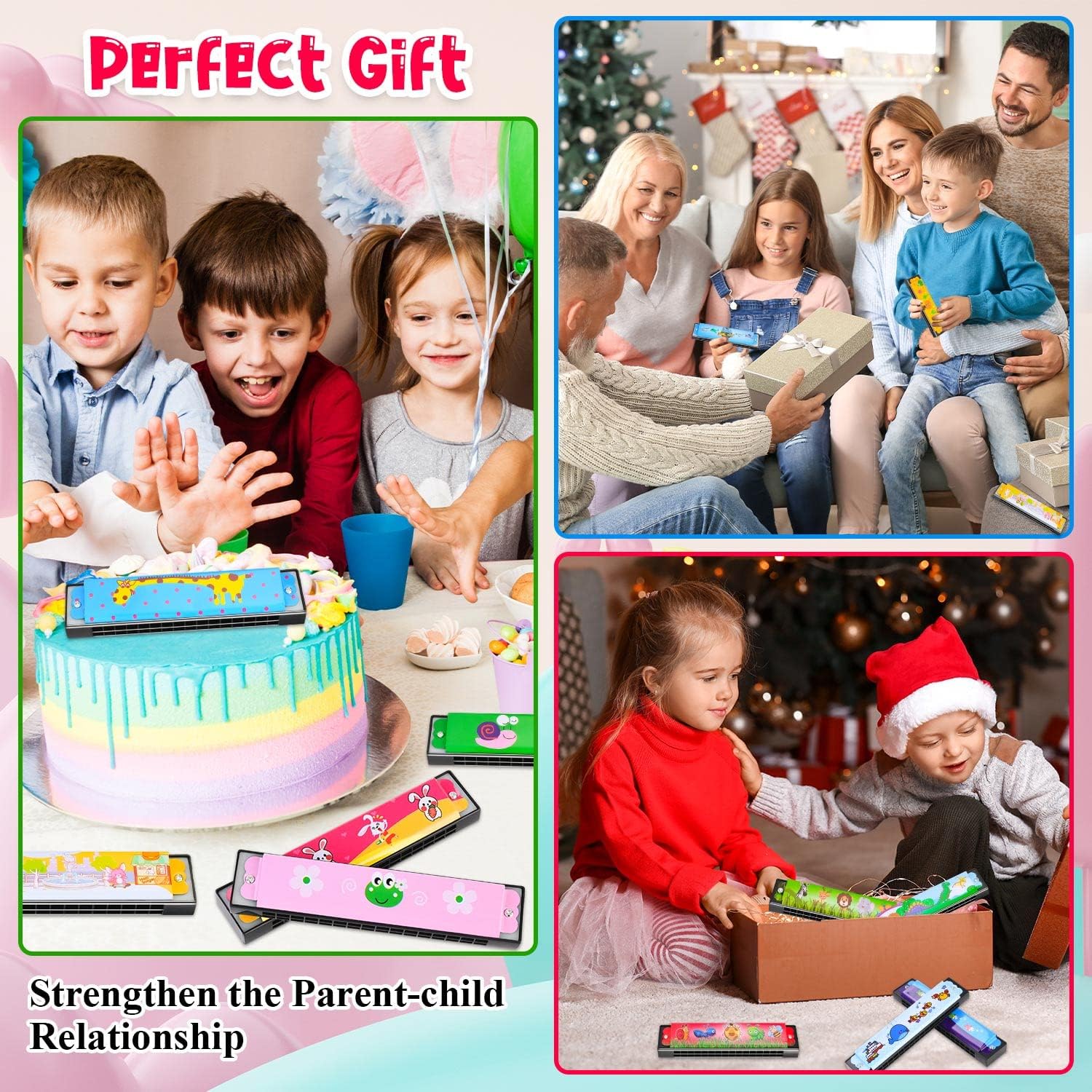 16 Hole Harmonica for Kids Beg - Musical Instrument Images บทวิจารณ์และราคา