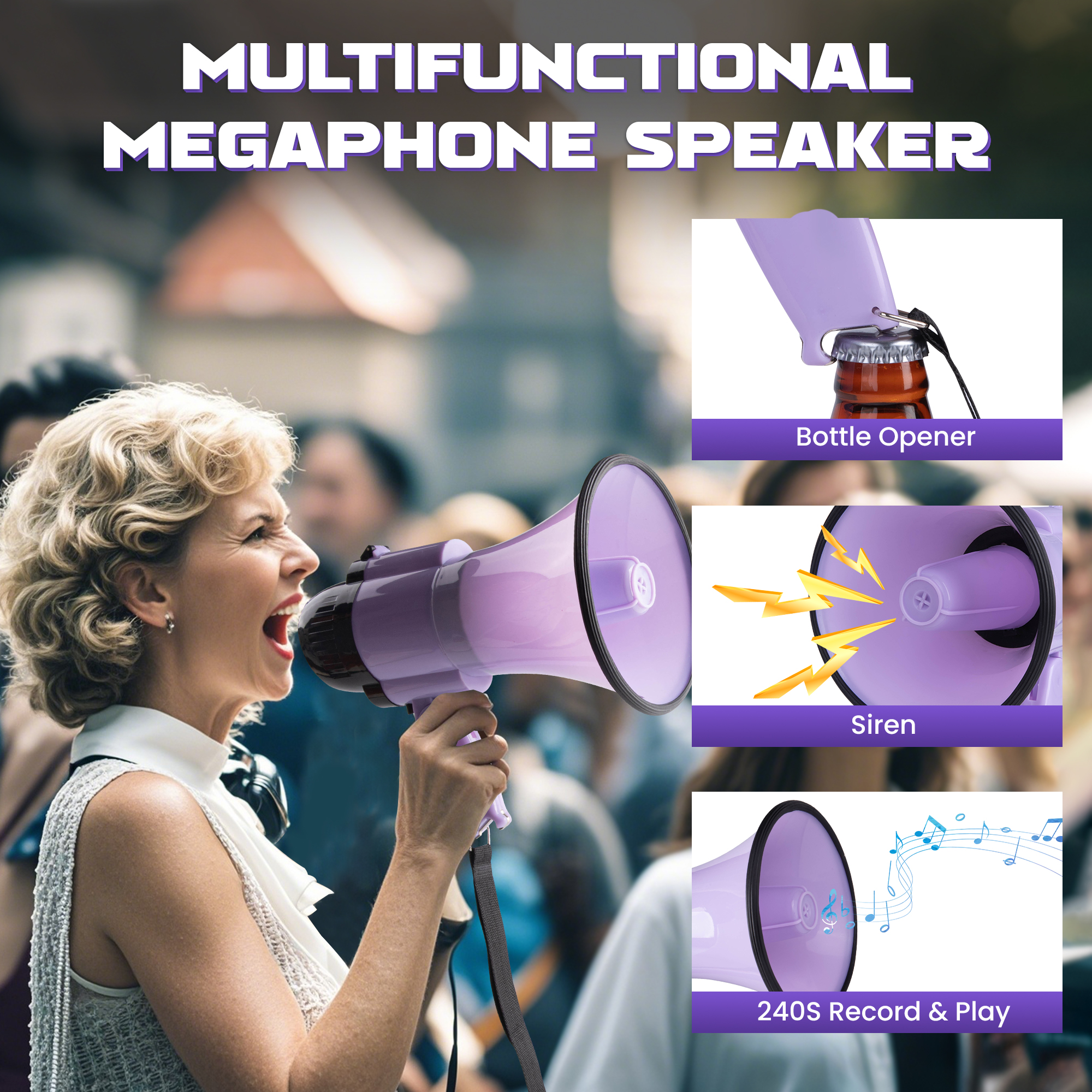 30 Watt Power Portable Megapho - Musical Instrument Band บทวิจารณ์และราคา