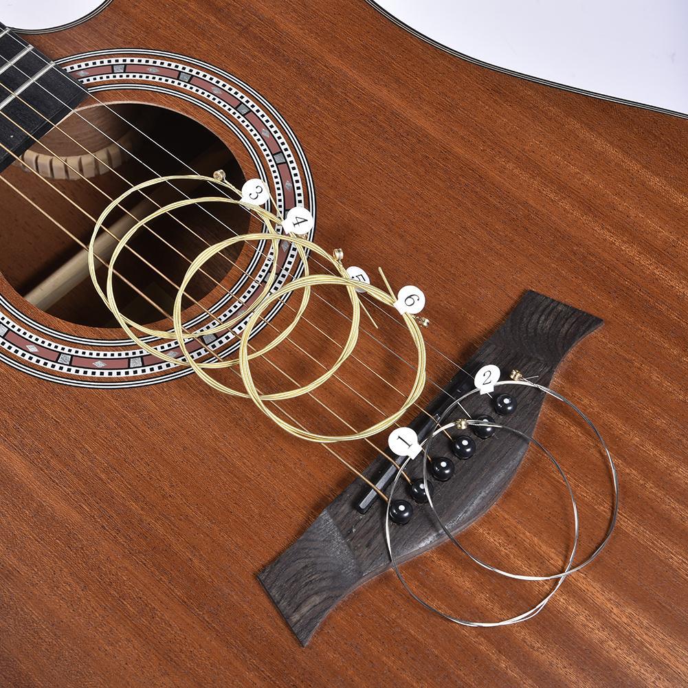 6pcs/set Universal Acoustic Gu - Musical Instrument With Strings บทวิจารณ์และราคา