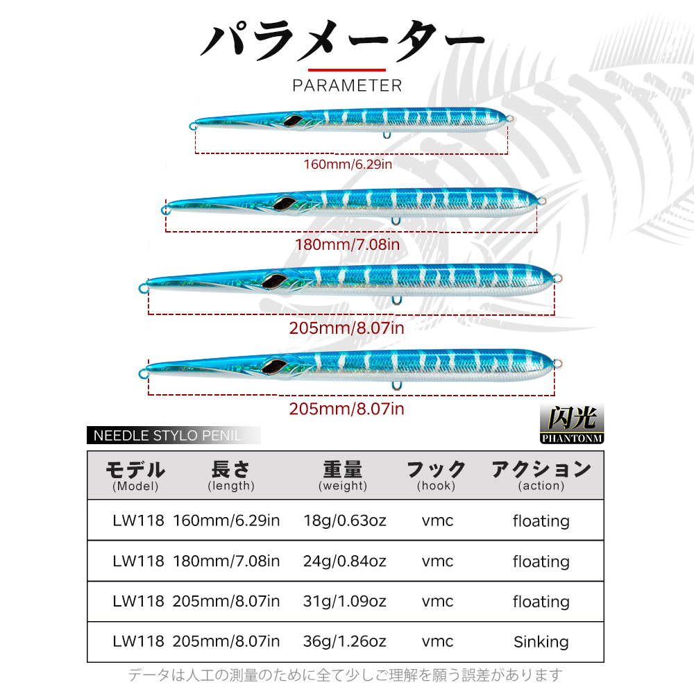 Hunthouse Needle Fishing Lure  - Rain Stick Percussion บทวิจารณ์และราคา