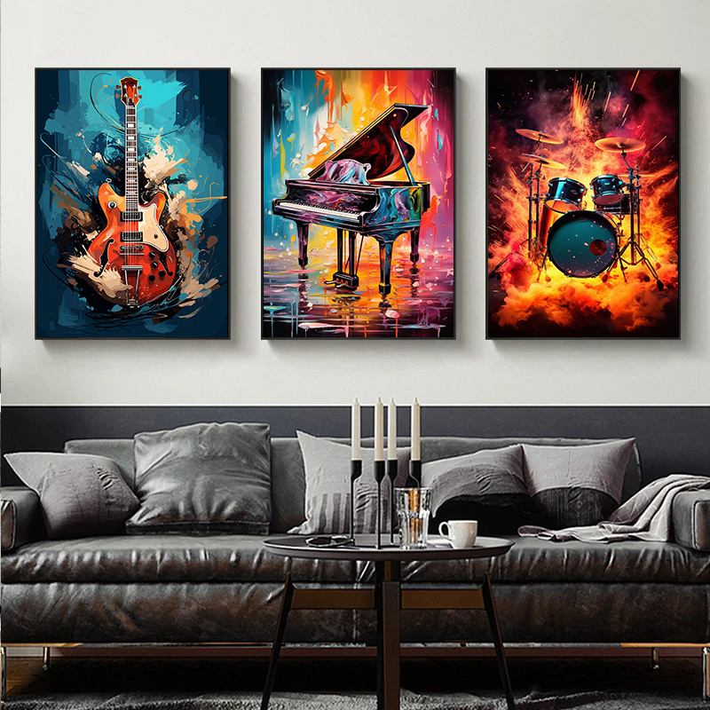 Abstract Colorful Art Musical  - Musical Instrument Images บทวิจารณ์และราคา